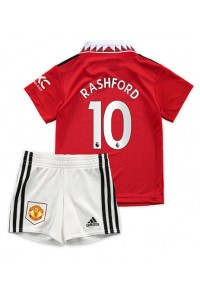 Manchester United Marcus Rashford #10 Babytruitje Thuis tenue Kind 2022-23 Korte Mouw (+ Korte broeken)